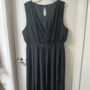 Torrid high low chiffon dress black